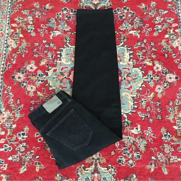AG Adriano Goldschmied The Graduate Tailored Leg Black Jeans 31/31 - Picture 7 of 8